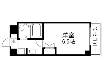 ジョイフル紫野(1K/7階)の間取り写真