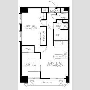 ベルビュー支倉(3LDK/11階)の間取り写真