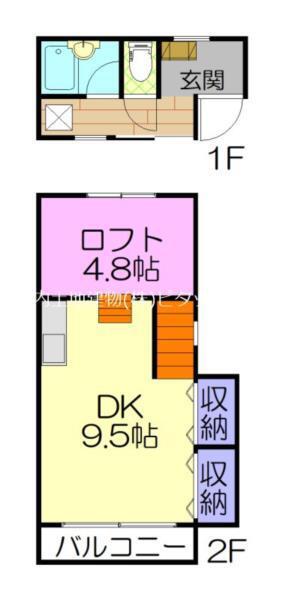 パーセルNAKAHARA(1DK/1階)の間取り写真