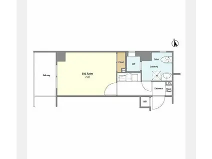 KDXレジデンス中延(1K/4階)の間取り写真