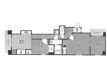 グランピア聖涼園(3LDK/5階)の間取り写真