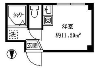 プレシャス野方(ワンルーム/3階)の間取り写真