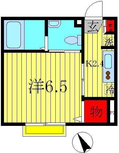 グレイス金町(1K/2階)の間取り写真