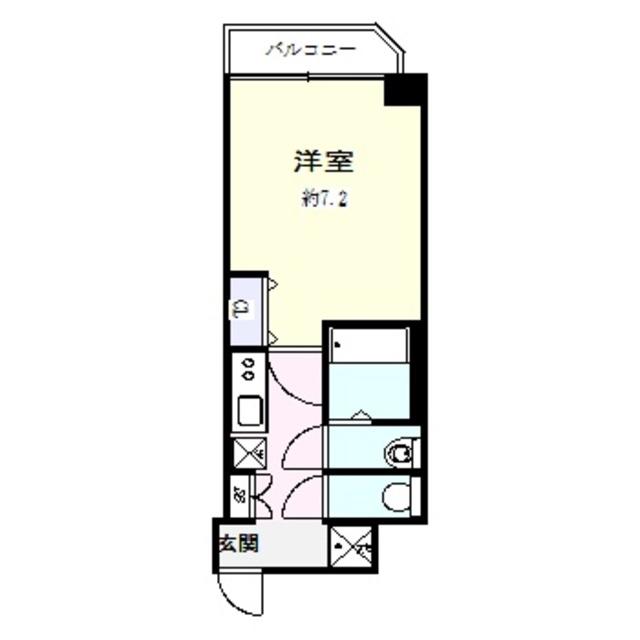M-CITY天王寺(1K/4階)の間取り写真