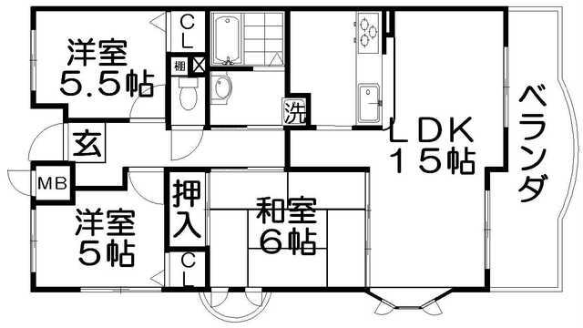 ARGコート(3LDK/4階)の間取り写真