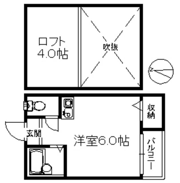 コーポMIYAKO(ワンルーム/1階)の間取り写真