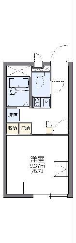 レオパレスエル ヴェローナ(1K/2階)の間取り写真