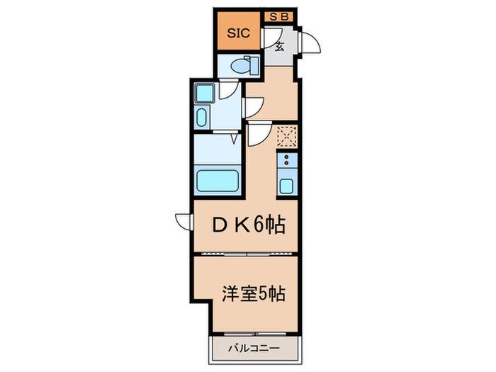 目白MY VILLAGE(1DK/4階)の間取り写真