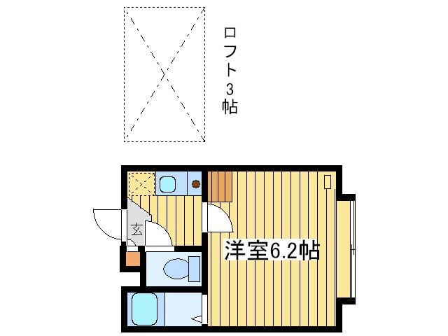 ラガール元町(ワンルーム/1階)の間取り写真
