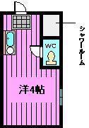テラス南浦和(ワンルーム/1階)の間取り写真
