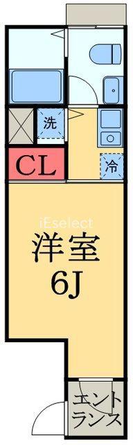 RIGATO F(ワンルーム/2階)の間取り写真