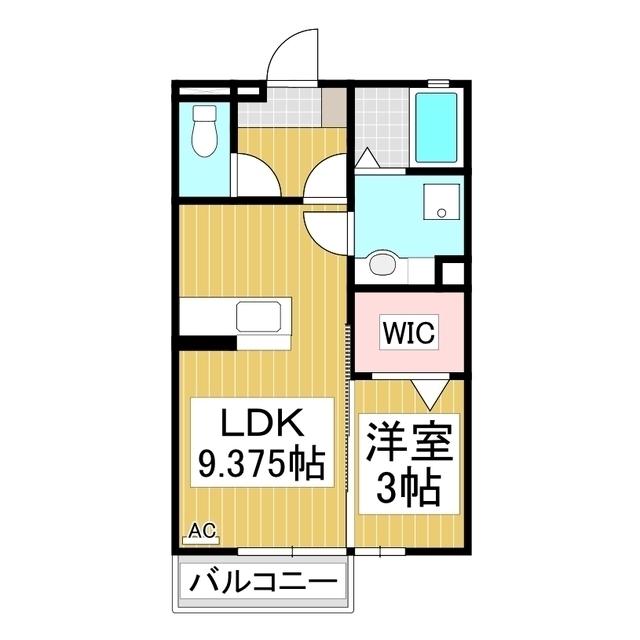 カサ・デ・サチII(1LDK/1階)の間取り写真