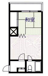 レオナ宮下(1DK/4階)の間取り写真