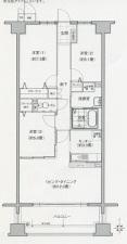 ソーラスフロント富船北棟(3LDK/4階)の間取り写真