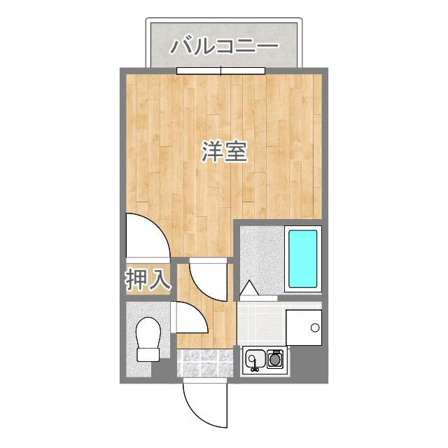 新大阪山よしハイツ(1K/3階)の間取り写真