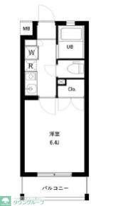ES-GRANDE西新宿 (1K/1階)の間取り写真