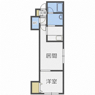 フォーシーズン大通II(1LDK/2階)の間取り写真