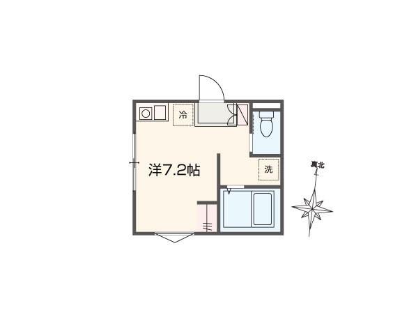 MELLAS日進IV(ワンルーム/2階)の間取り写真