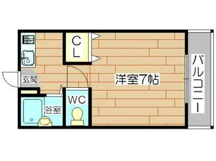 TS SQUARE NOMICHO(1K/6階)の間取り写真