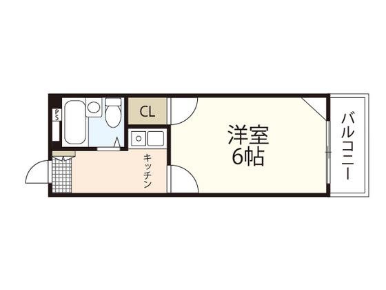 ONE MAISON 東霞町(1K/1階)の間取り写真
