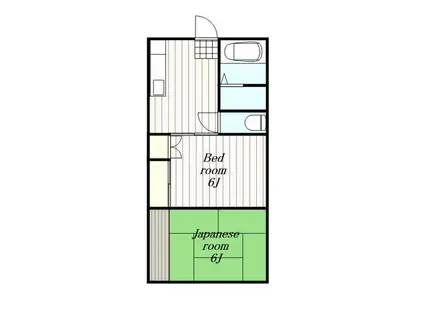 サンテラスサンコー(2DK/1階)の間取り写真