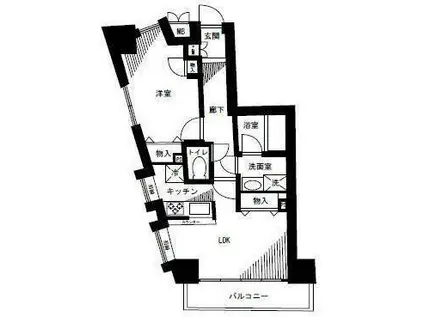 シティオ大塚(1LDK/2階)の間取り写真