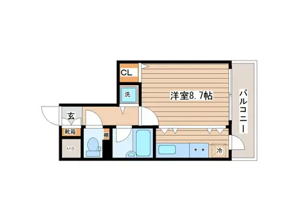 SUM TOMIZAWA(ワンルーム/5階)の間取り写真