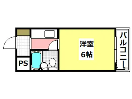 ニュー阪急フロントビル(1K/5階)の間取り写真