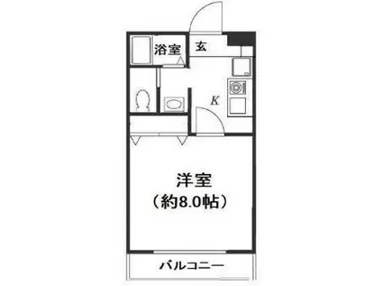 セジュール井草 II棟(1K/1階)の間取り写真