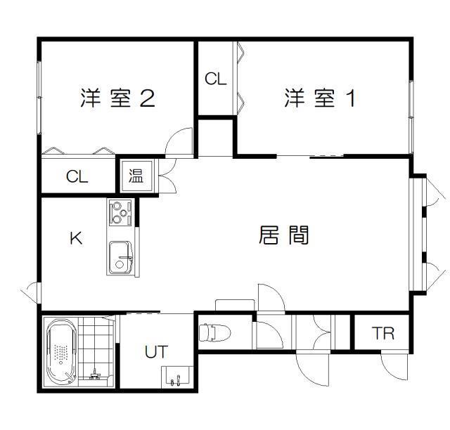 ポルタ (2LDK/1階)の間取り写真