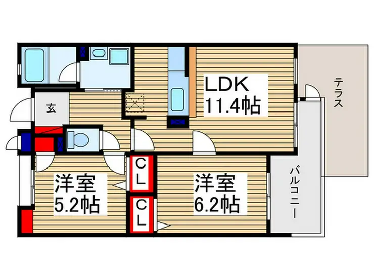 タートルクレインふじみ野II 1階階 間取り