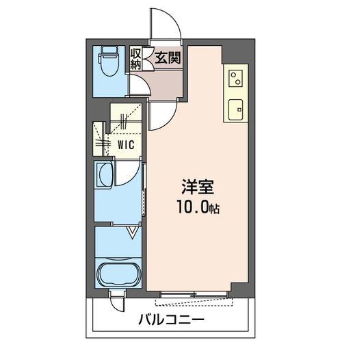 TODAY`S(ワンルーム/1階)の間取り写真