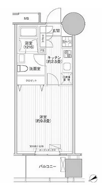 桜ヒルズ九段北 8階階 間取り