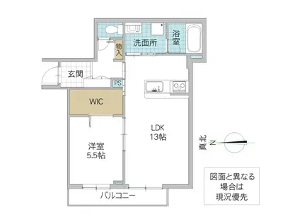 レスタシア II(1LDK/2階)の間取り写真