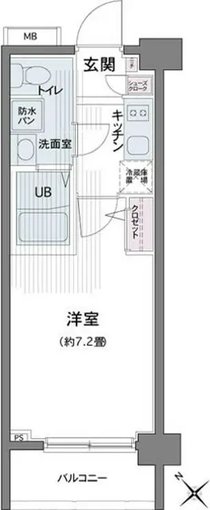 エコロジー都立大学レジデンス 5階階 間取り