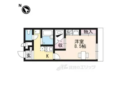 レオパレス日吉(1K/2階)の間取り写真