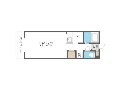 第2サンコーハイツ(1K/2階)の間取り写真