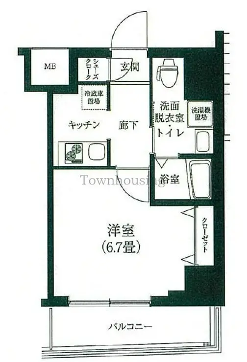 アイル プレミアム亀戸ノース 2階階 間取り