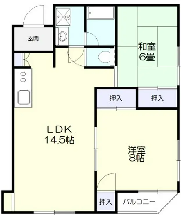 リヴァティ扇 3階階 間取り