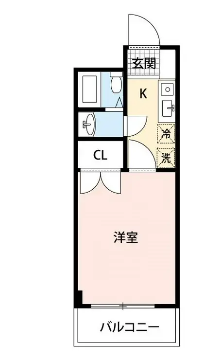 グランデュールアサノ 5階階 間取り