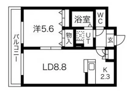 PISO ARCE SHINAGAWA(1LDK/4階)の間取り写真