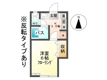 田玉ハイツ(1K/1階)の間取り写真