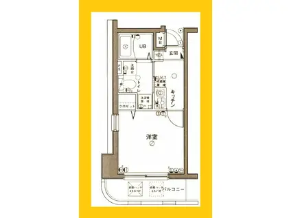 グリフィン横浜・海岸通(1K/4階)の間取り写真