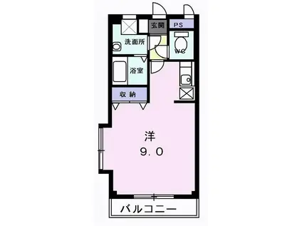 ファステ・テ-ム(1K/2階)の間取り写真