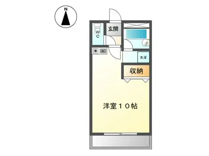 エスポアファーストI(ワンルーム/1階)の間取り写真