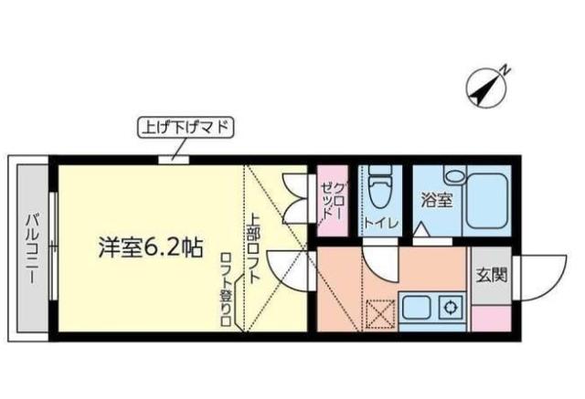 シャーロック・ホームズII(1K/2階)の間取り写真