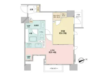 CAVANA浅草(1LDK/8階)の間取り写真