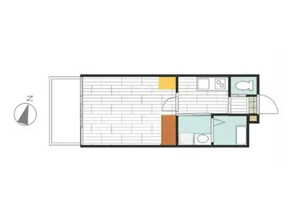 おもろまち コンダクトレジデンスDAIDOU(ワンルーム/2階)の間取り写真