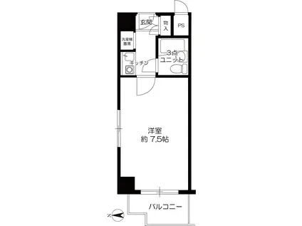 センチュリーパークユニ東梅田(1K/12階)の間取り写真