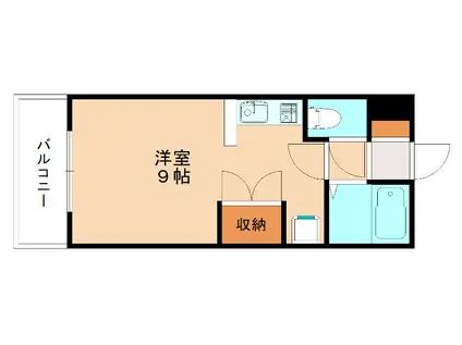 ジュネス天籟(ワンルーム/1階)の間取り写真